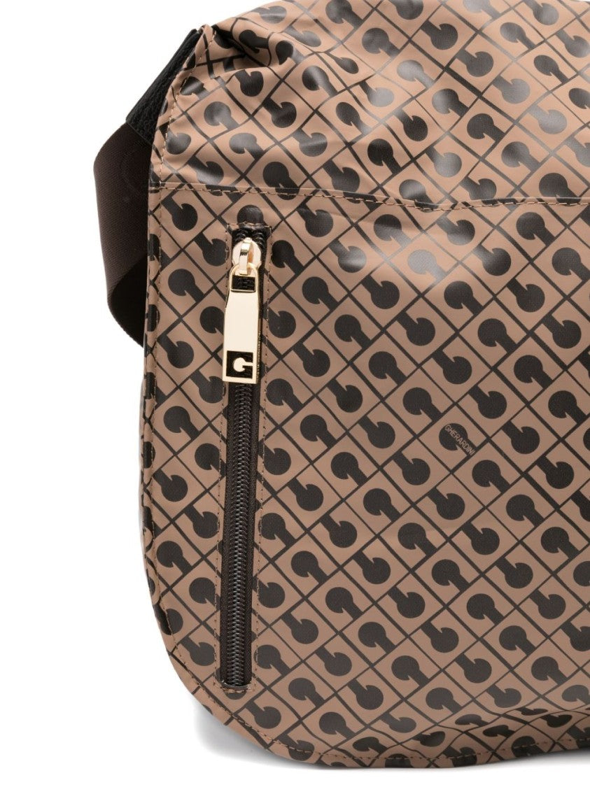 Gherardini Geometric Pattern Shoulder Bag With Adjustable Strap