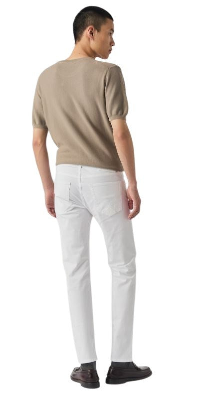 Roy Rogers White Slim-Fit Regular Waist Jeans