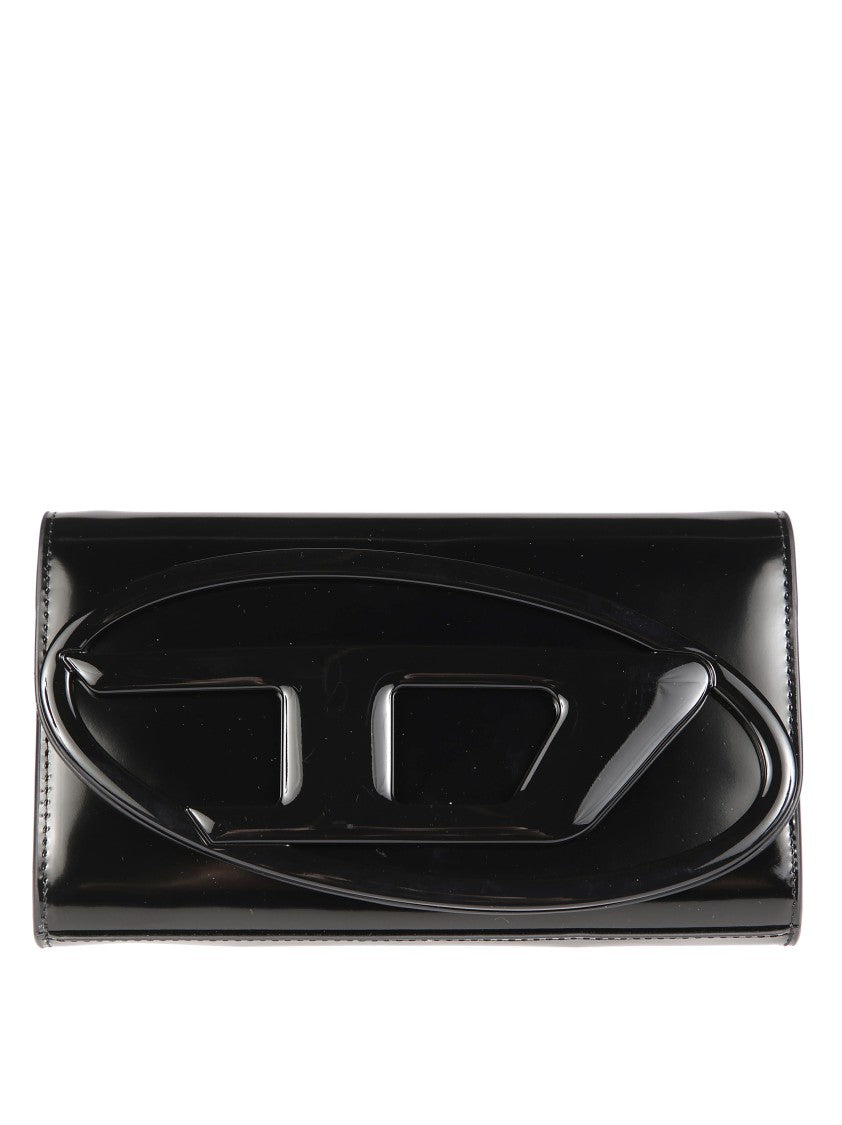 Diesel Detachable Strap Wallet With Glossy Finish