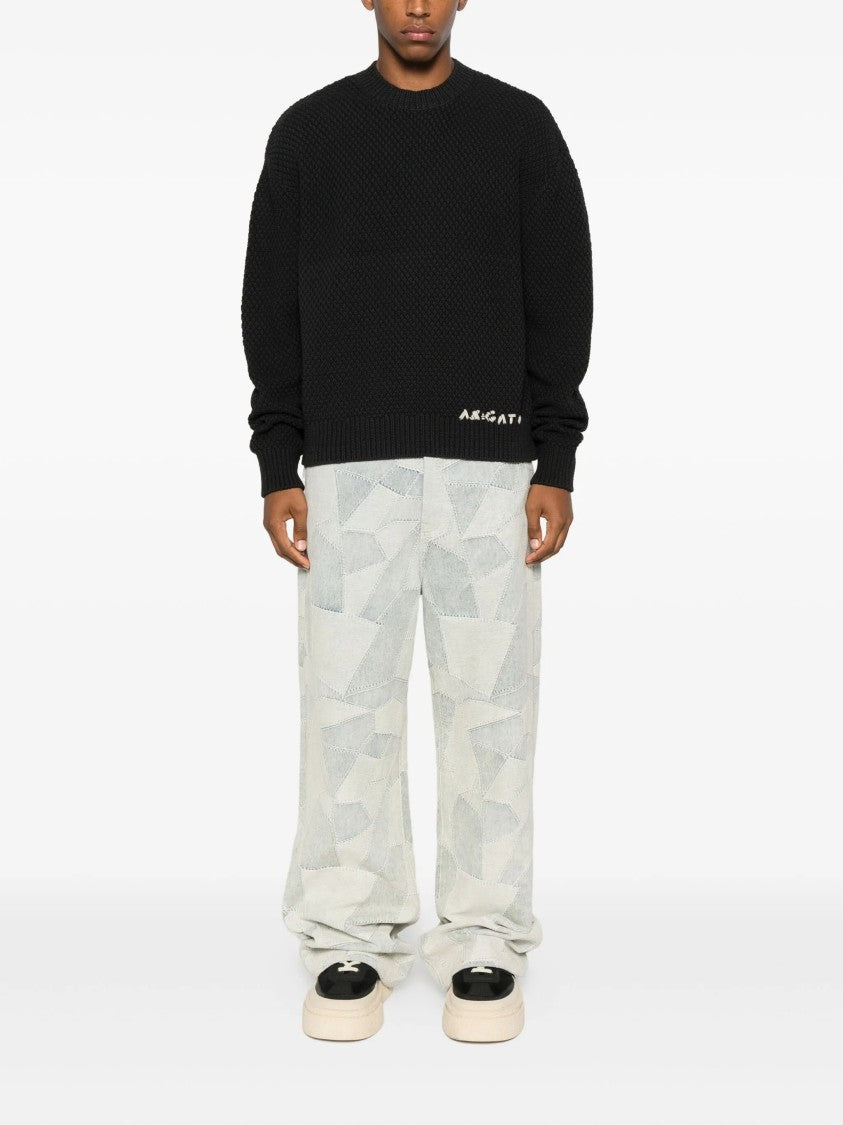 Axel Arigato Textured Knit Crew-Neck Sweater