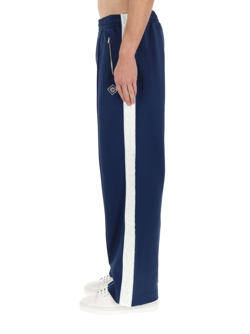 Casablanca Navy Blue Side Stripes Track Pants