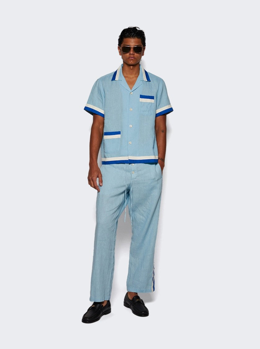 Bode Seedling Stripe Pajama Pants - Blue