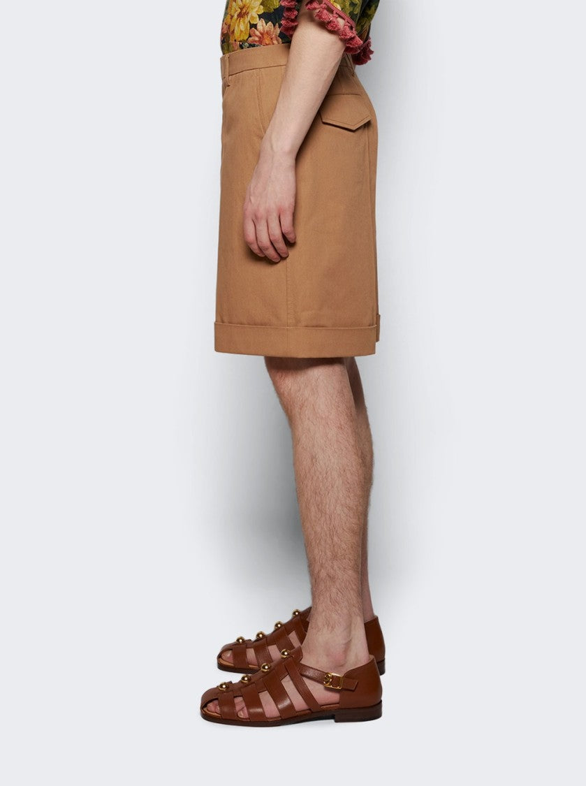 Valentino Bermuda Shorts Light Camel