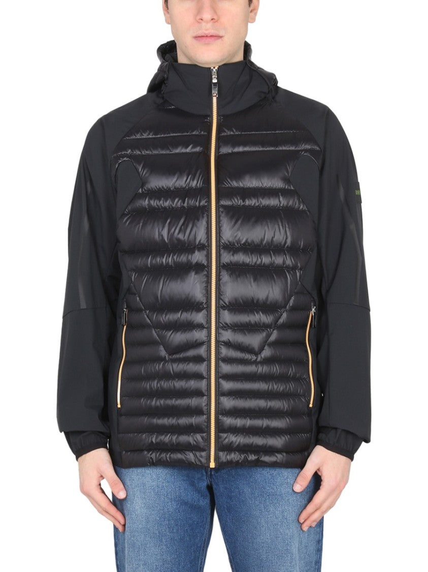 Boss Quilted Padded Hooded Jacket