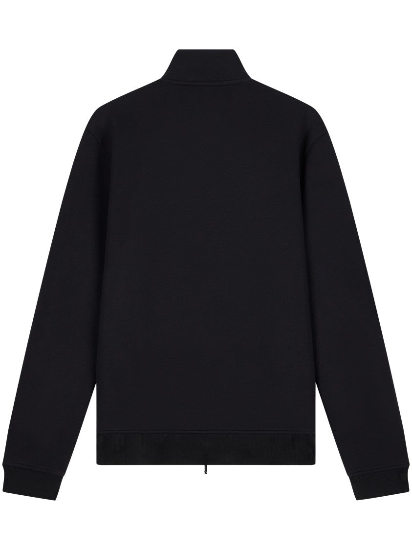 Emporio Armani Minimalist Ribbed Full-Zip Sweatshirt