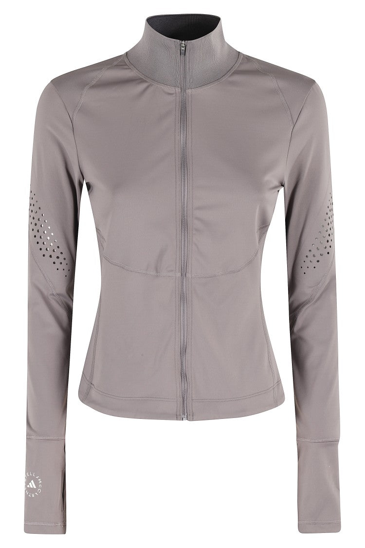 Adidas By Stella Mccartney High Neck Zipper Sweatshirt