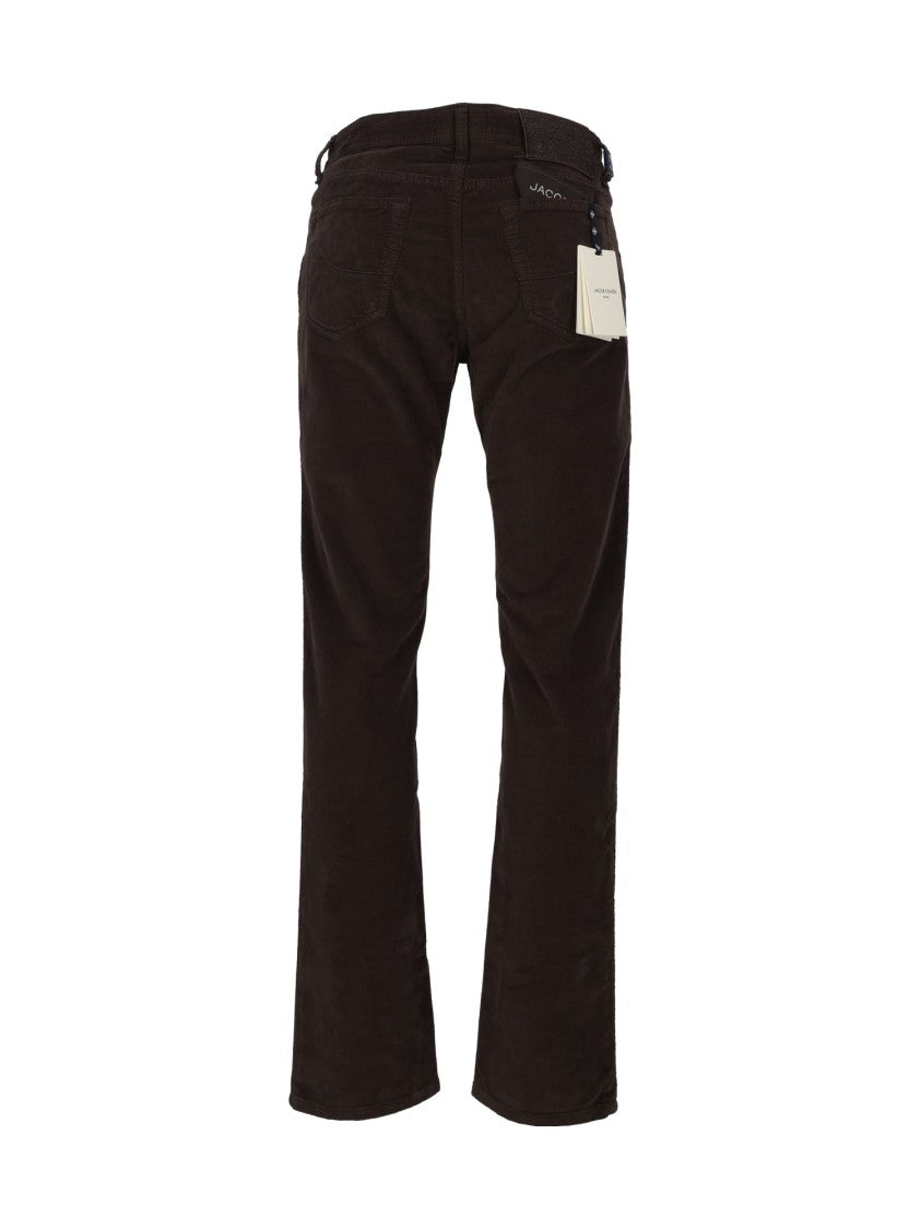 Jacob Cohen Tailored Slim Fit Pants With Five-Pocket Design