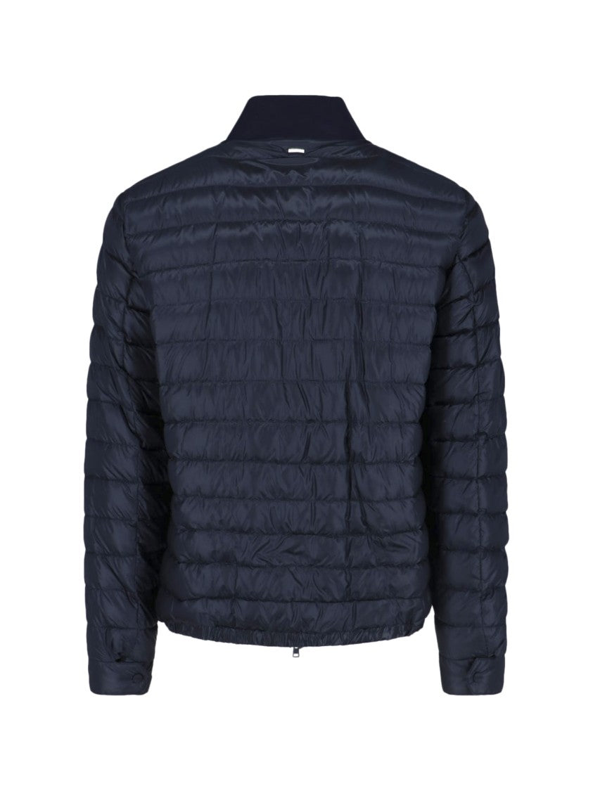 Herno Tailored Black Casual Jacket With High Collar