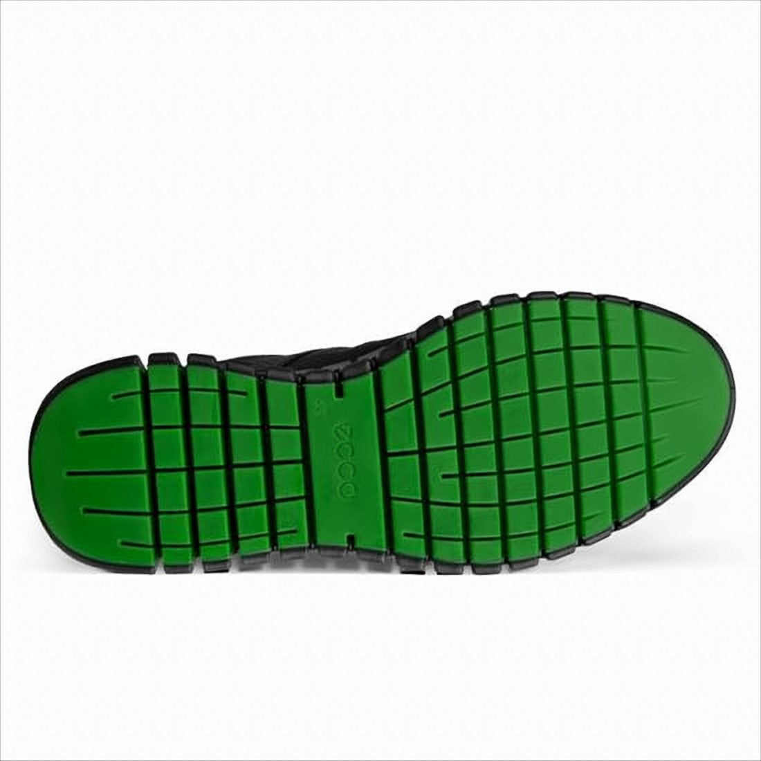 Ecco Textured Leather Sneakers With Segmented Sole Design