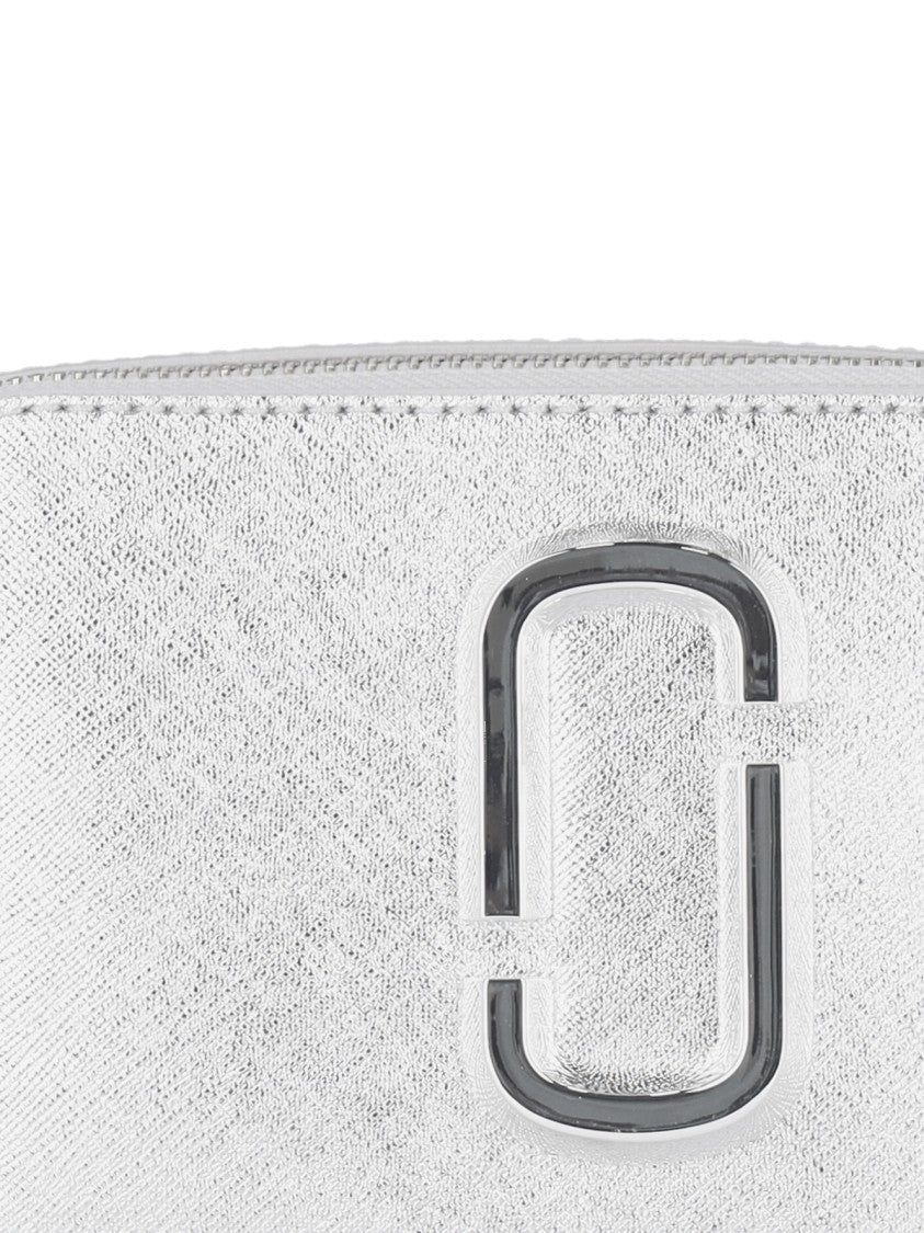 Marc Jacobs "Snapshot Dtm" Crossbody Bag – Silver