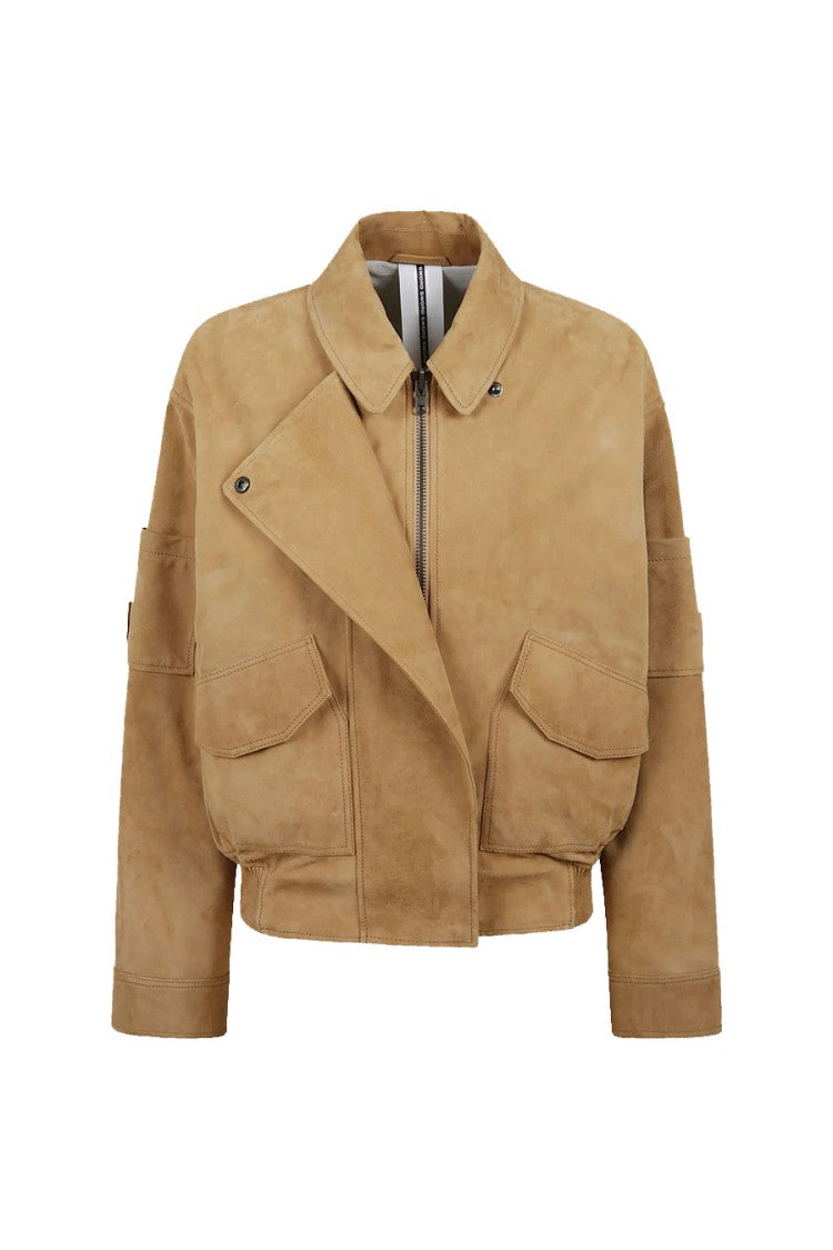 S.W.O.R.D. Beige Technical Nylon Zip-Up Jacket