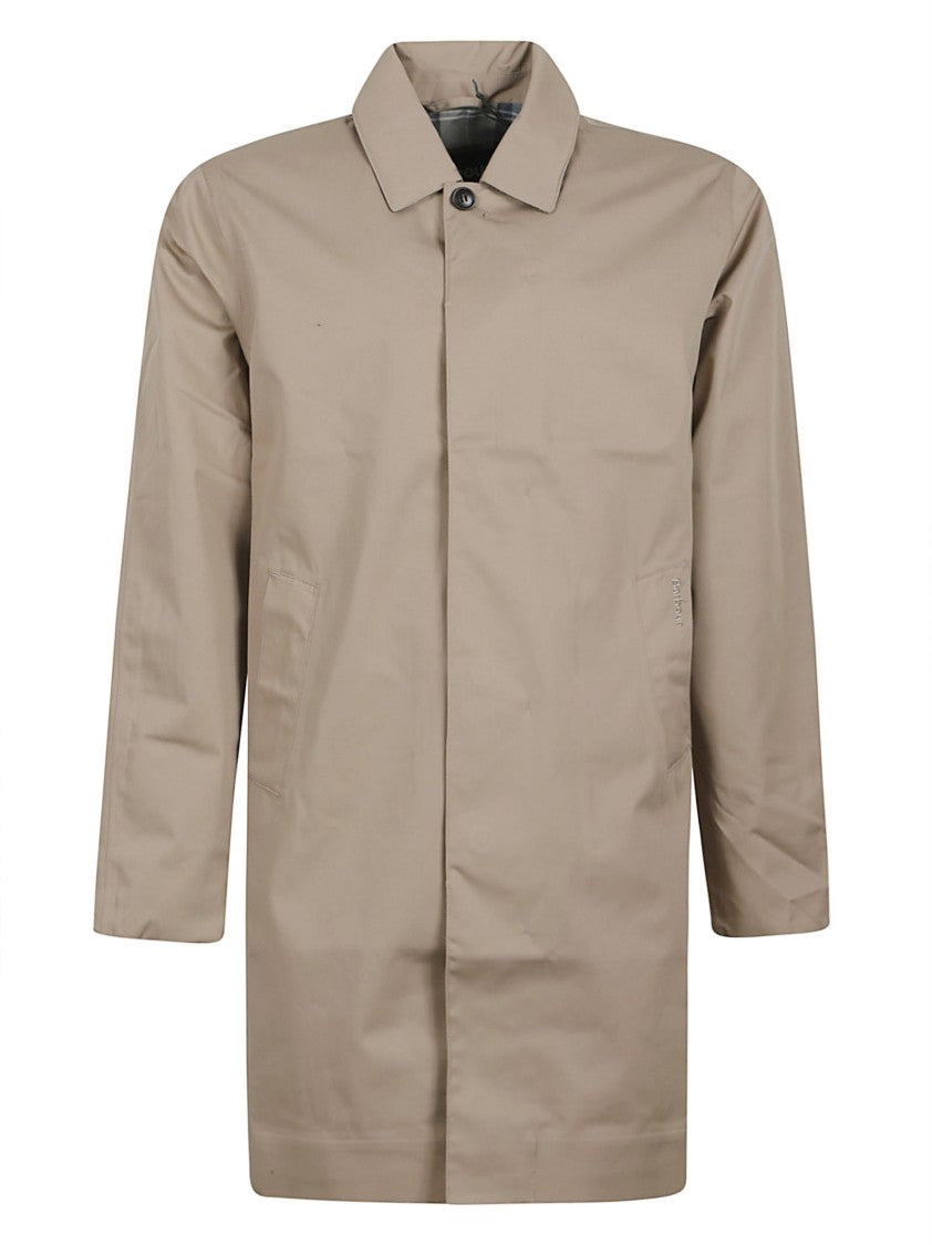 Barbour Mid-Length Waterproof Jacket With Tartan And Mesh Lining