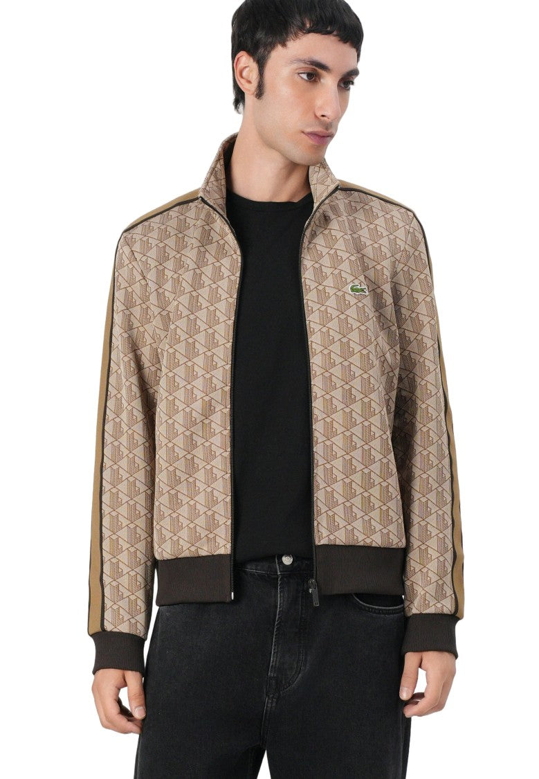 Lacoste Geometric Pattern Retro-Inspired Jacket