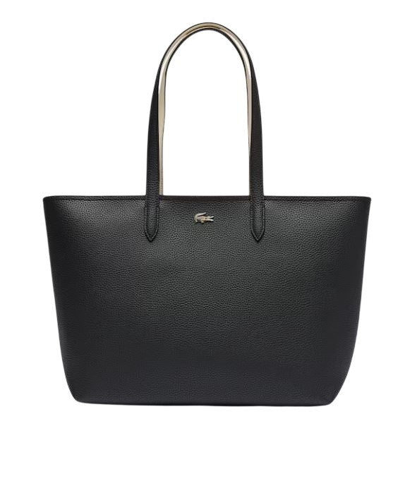 Lacoste Zip Shoulder Bag With Multiple Compartments