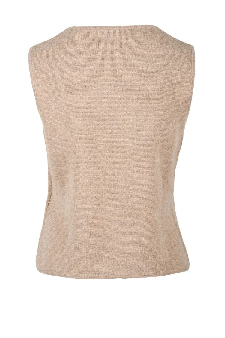 Max Mara Wool Cashmere Vest - Beige