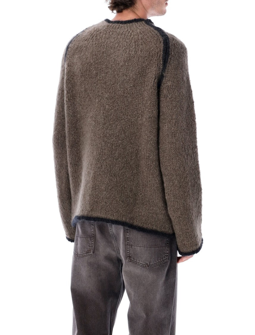 Our Legacy Relaxed-Fit Mohair And Wool Roundneck Sweater
