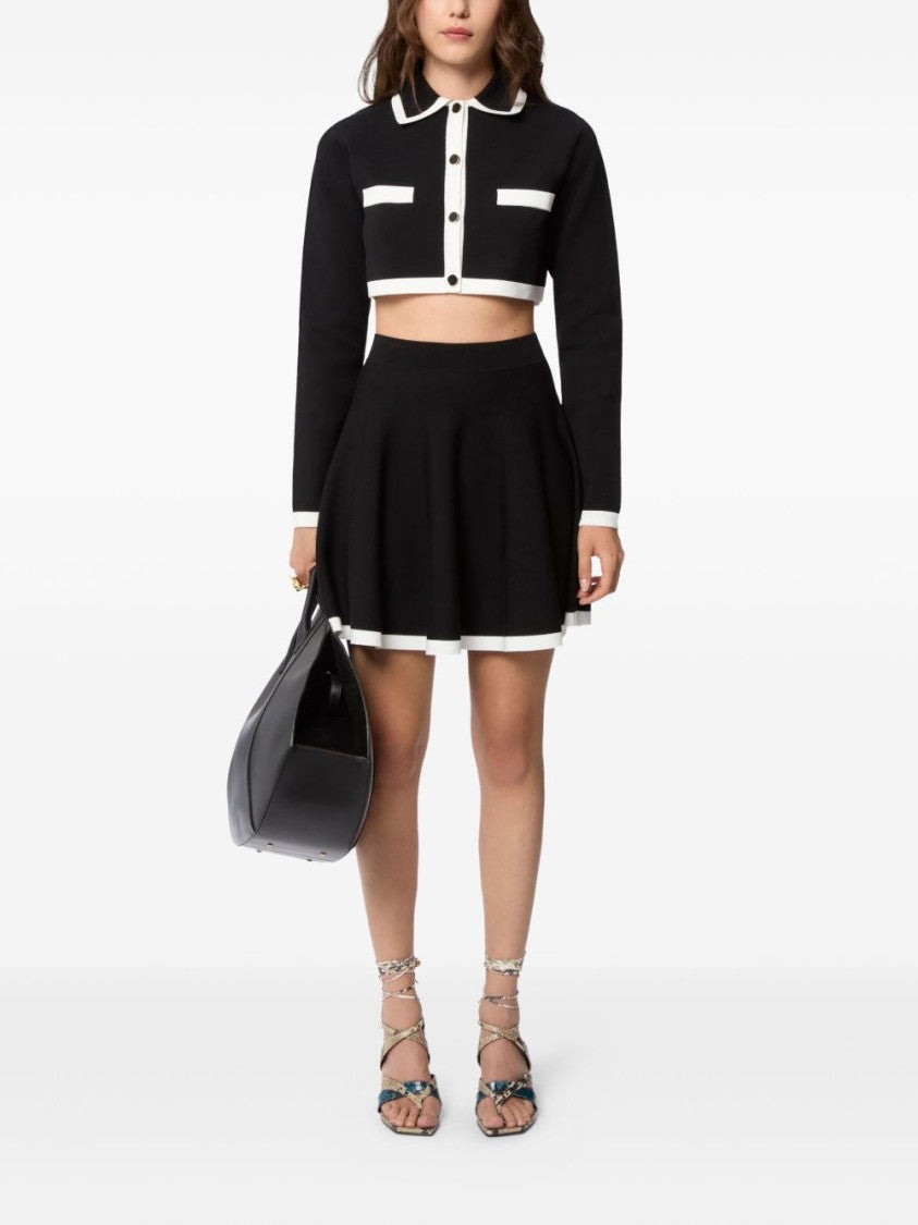 Nina Ricci Black Cotton Cropped Sweater