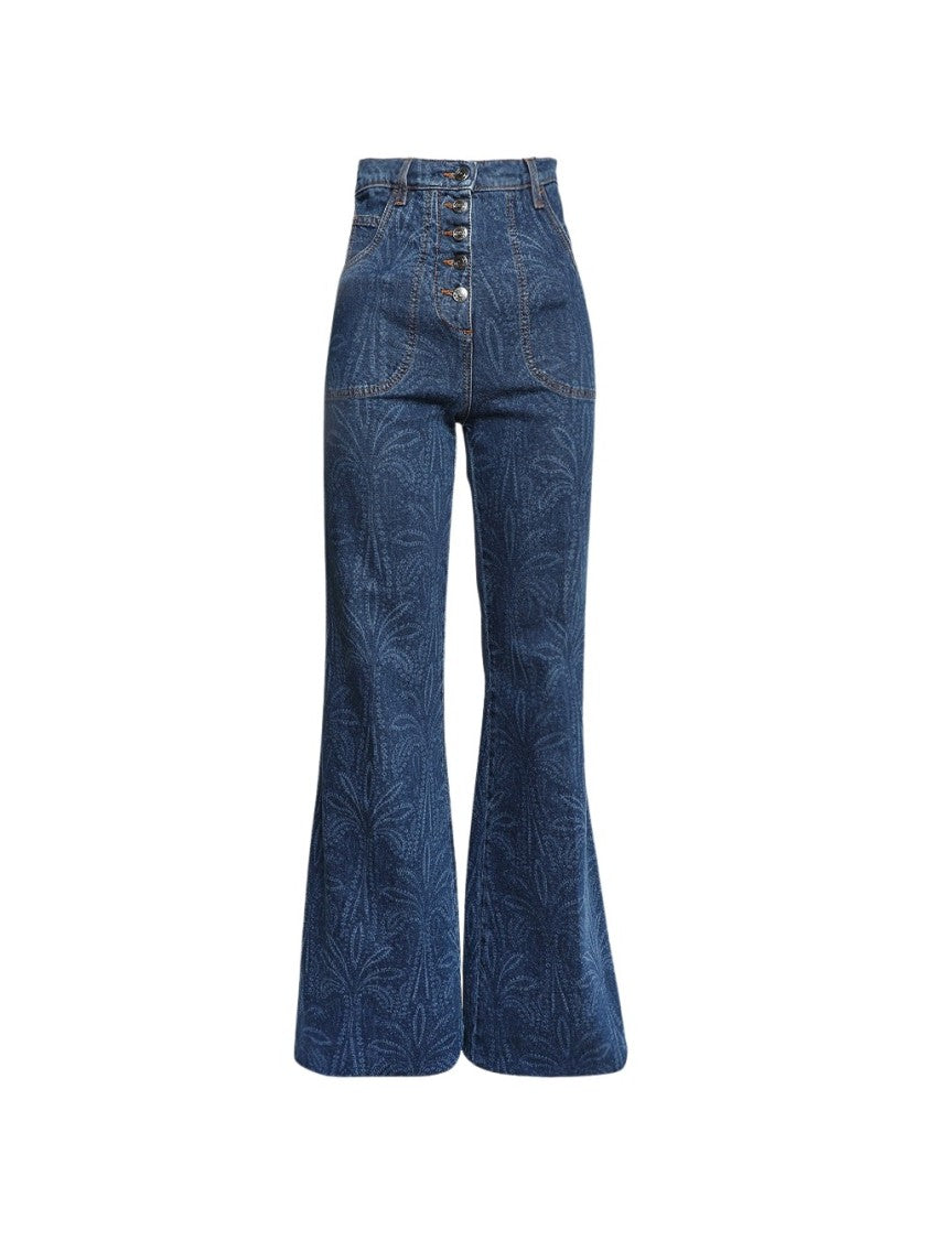 Etro Buttoned Flared Jeans