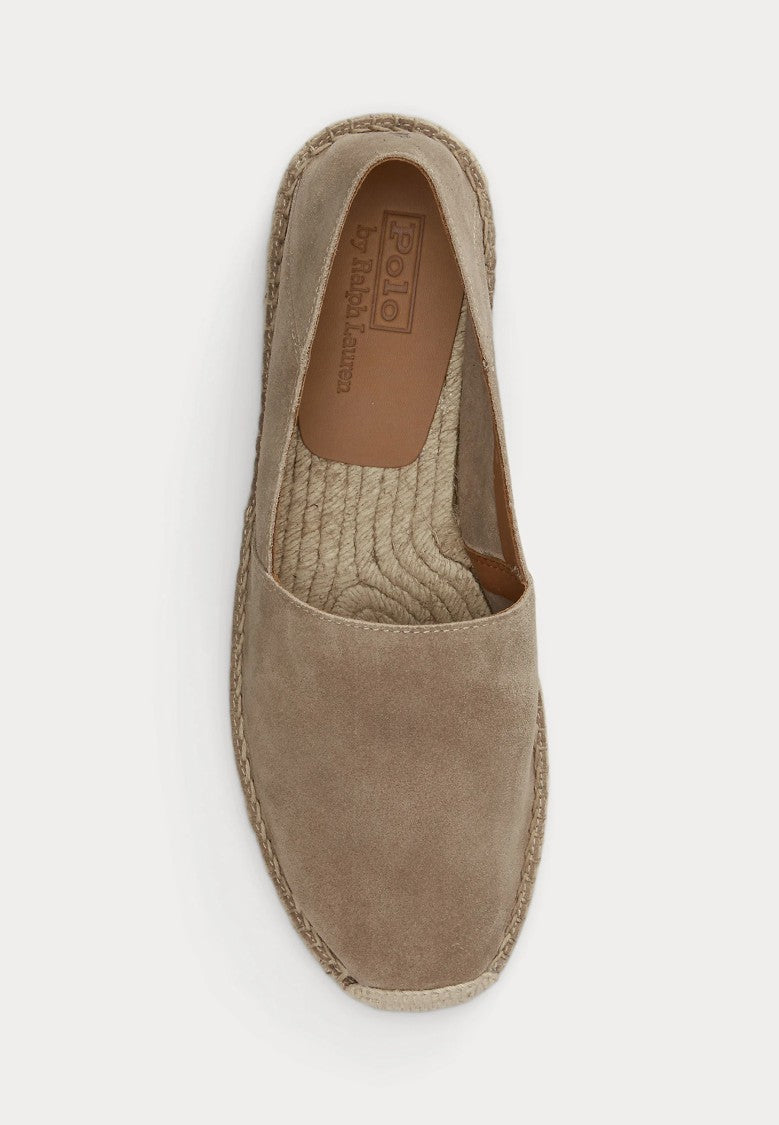 Polo Ralph Lauren Slip-On Suede Espadrilles With Braided Jute Sole