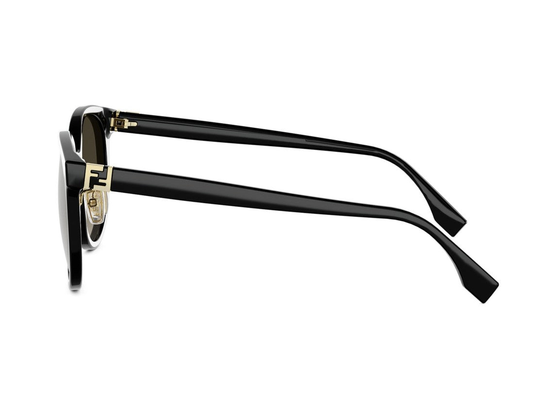 Fendi Fe40208f Oversized Gradient Round Sunglasses