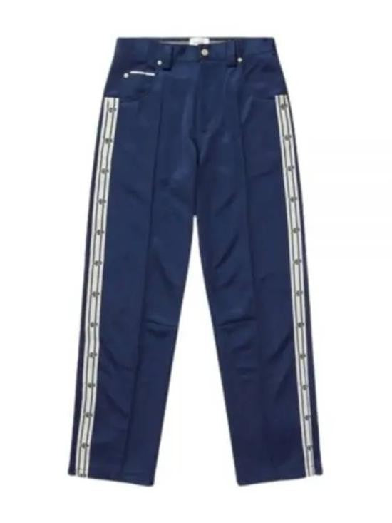 Eytys Straight-Leg Jogger Pants With Geometric Side Stripes