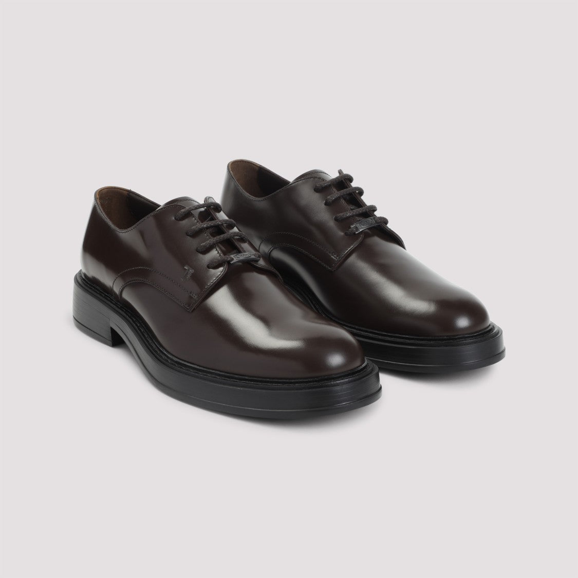 Tod's Refined Brown Leather Lace-Up Shoes