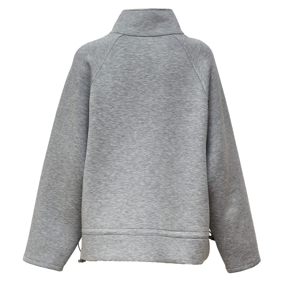 Rotate Half-Zip Scuba Jacket With Adjustable Hem And Logo Patch