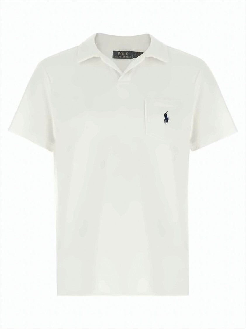 Polo Ralph Lauren Short-Sleeve Polo Shirt With Textured Fabric And Chest Pocket