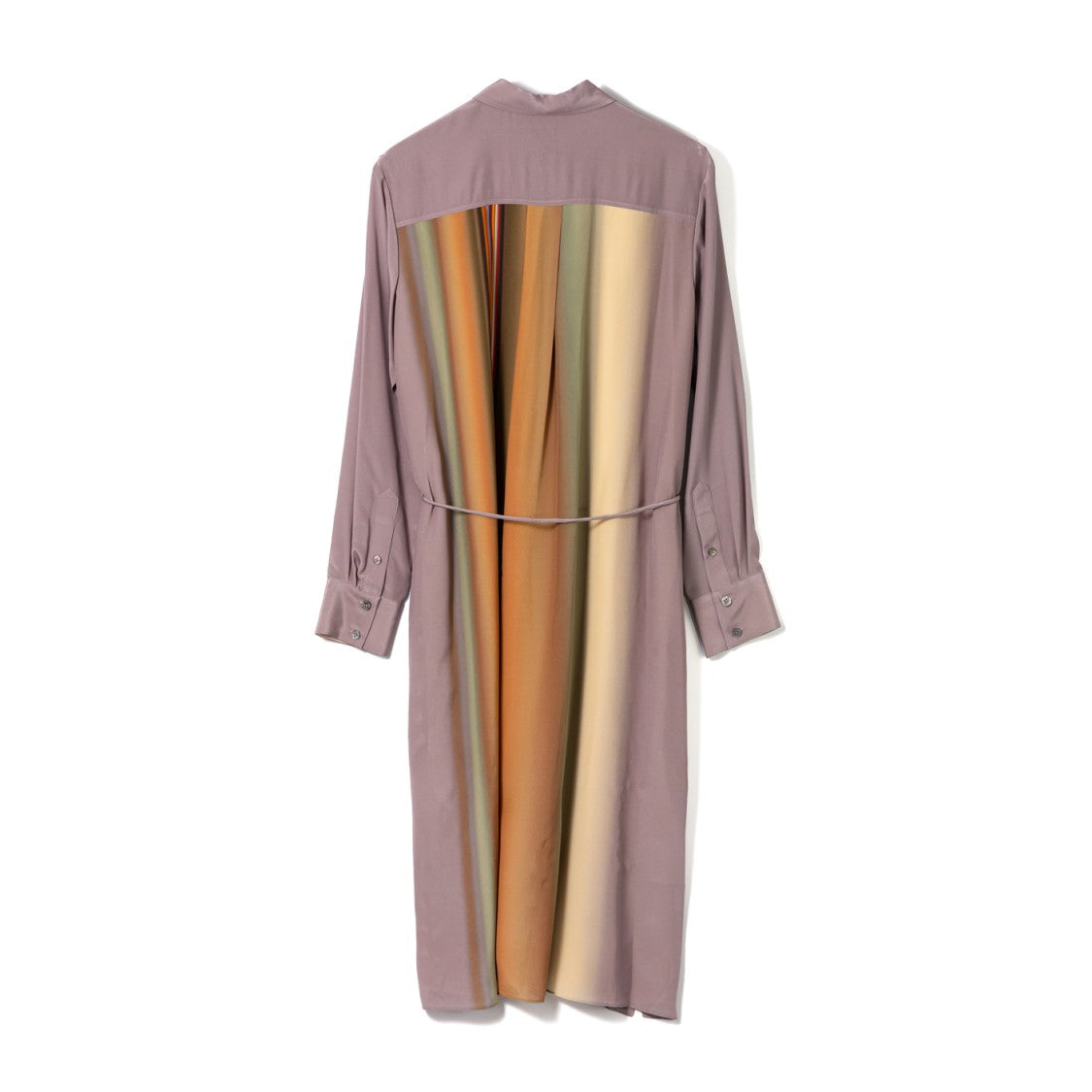 Paul Smith Long Silk Midi Dress With Striking Gradient