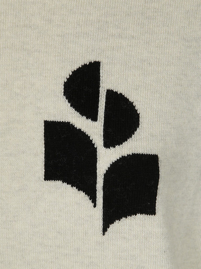 Isabel Marant Marisansgz Relaxed Fit Abstract Floral Knit Sweater