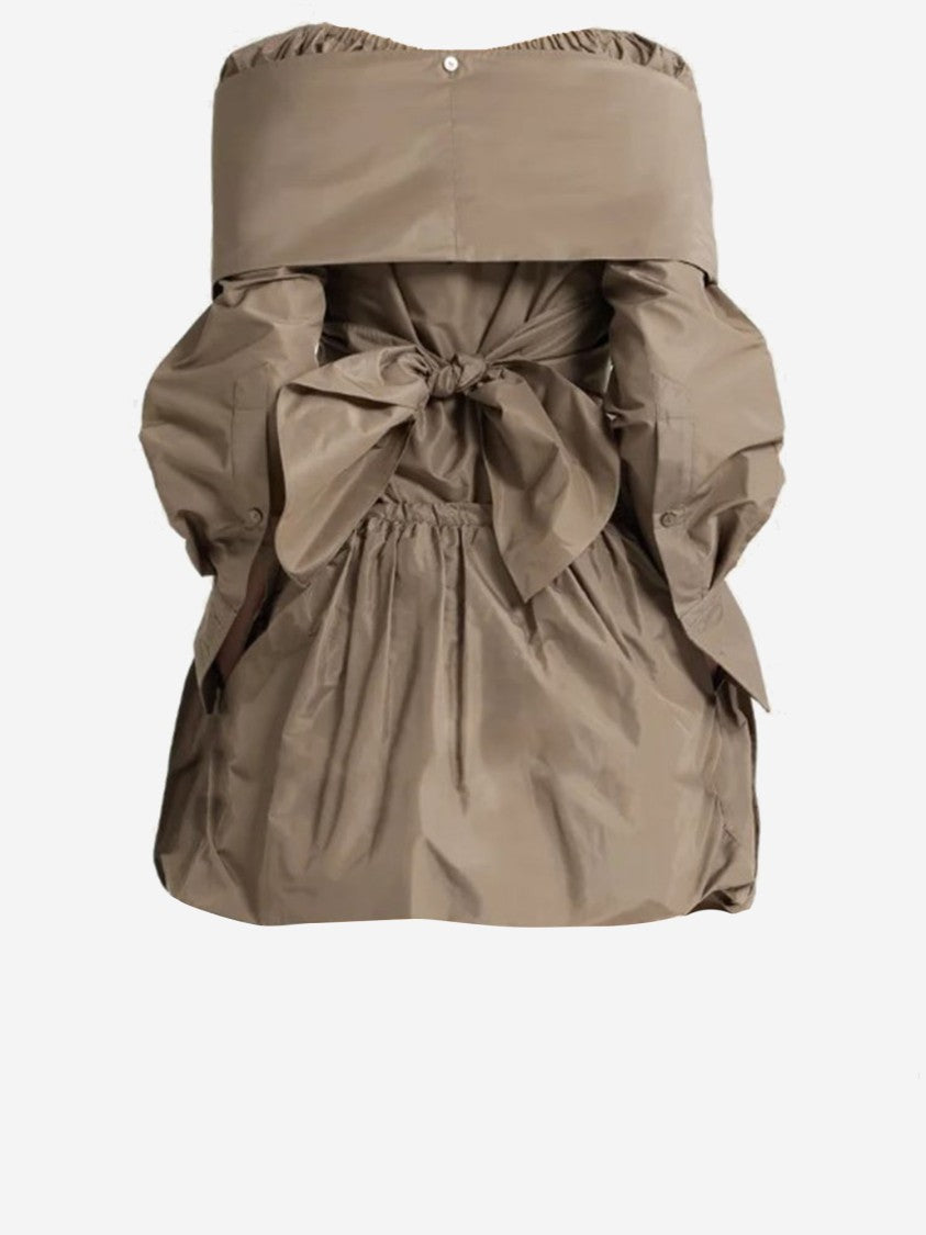 Patou Recycled Nylon Crossover Blouse