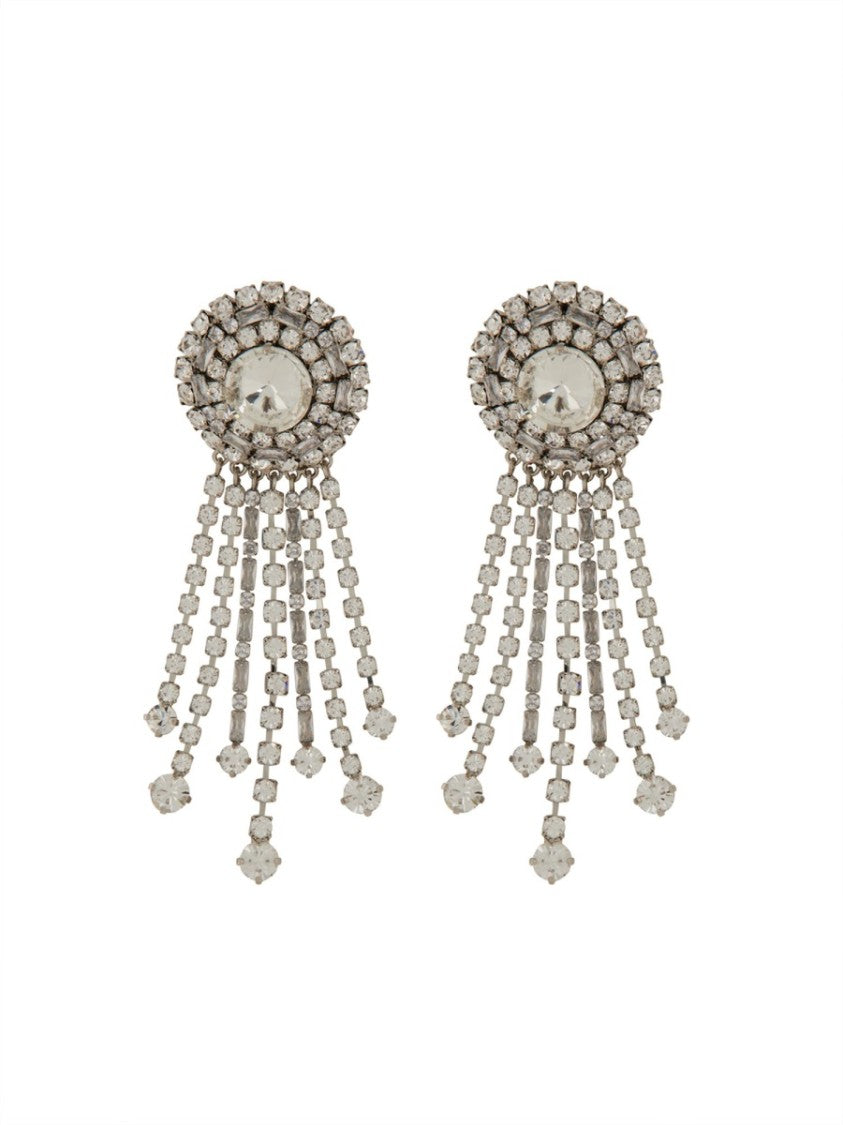 Alessandra Rich Round Clip-On Earrings