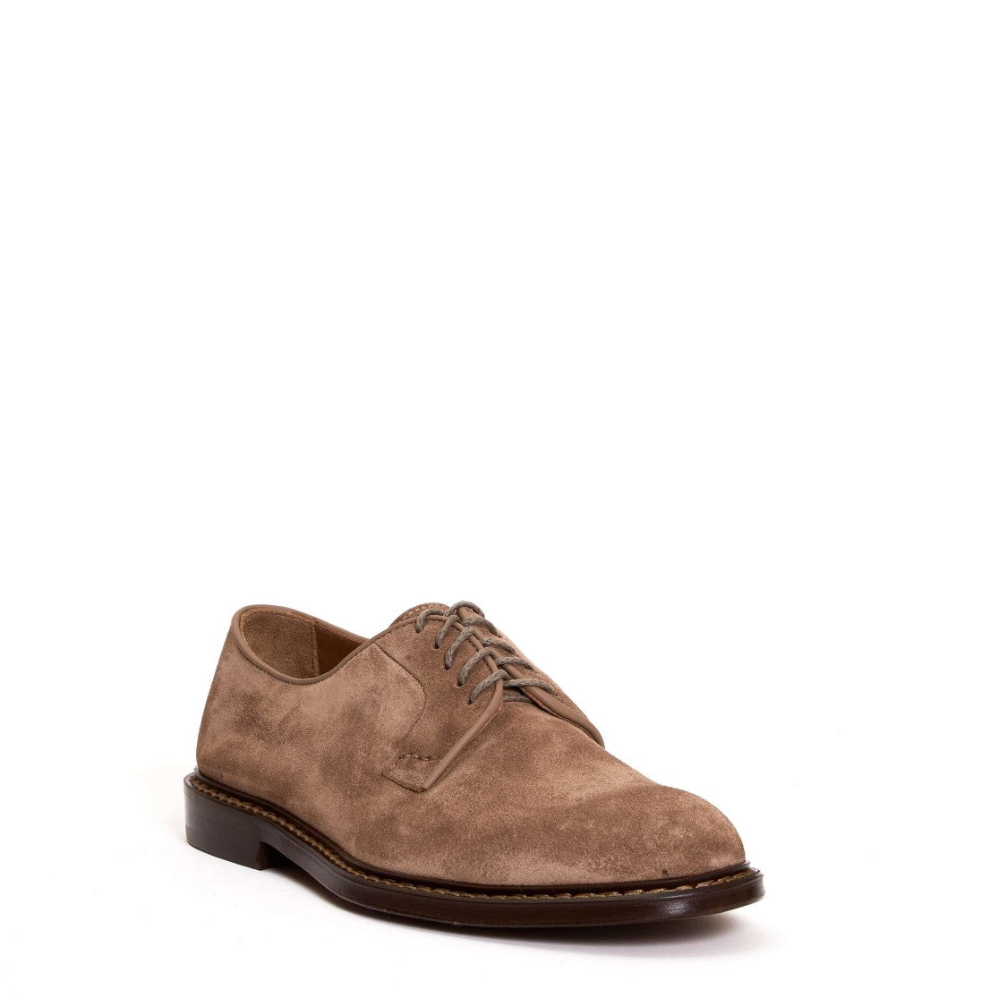 Doucal's Derby Suede Swamp Stitching