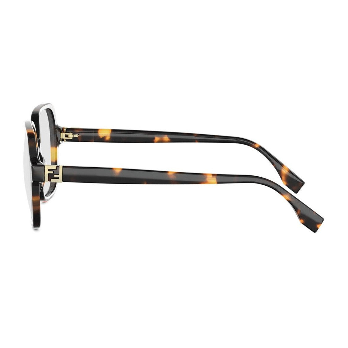 Fendi Havana Forever Fendi Acetate Square Sunglasses
