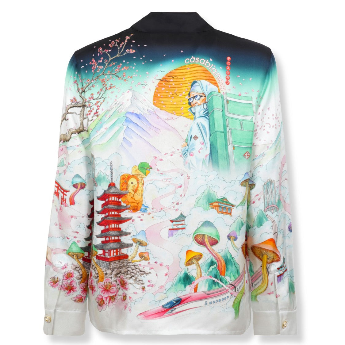 Casablanca Floral Silk Twill Shirt