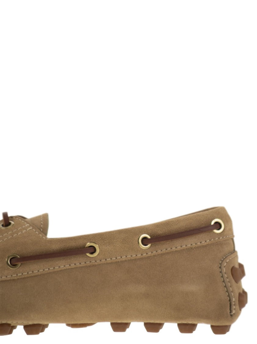 Tod's Rubber Bubble Suede Boat