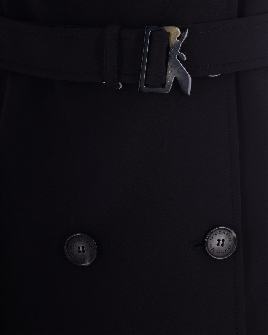 Patrizia Pepe Bi-Elastic Nylon Trench Coat