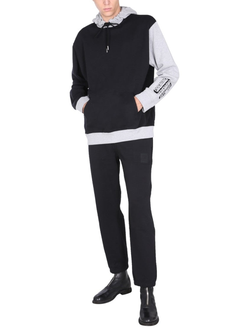 Opening Ceremony Color-Block Sweatshirt With Flocked Logo Detail