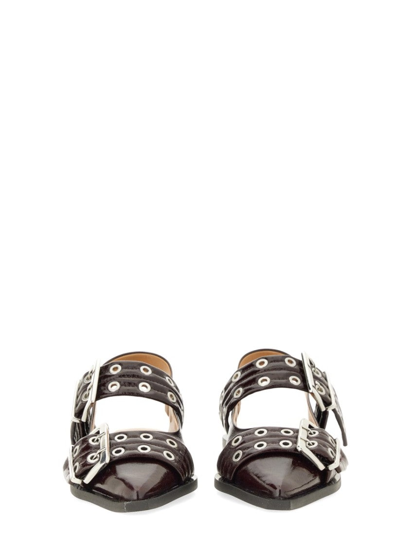 Ganni Buckle Ballet Flat