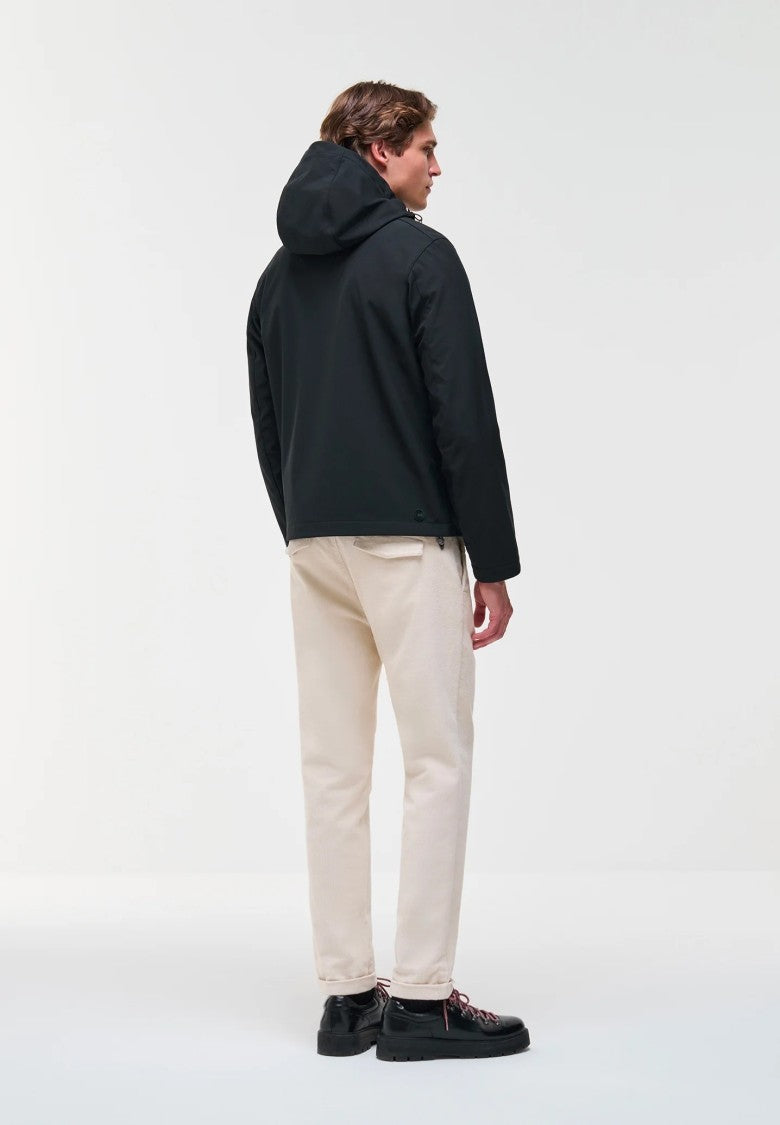 Colmar Hooded Black Minimalist Jacket