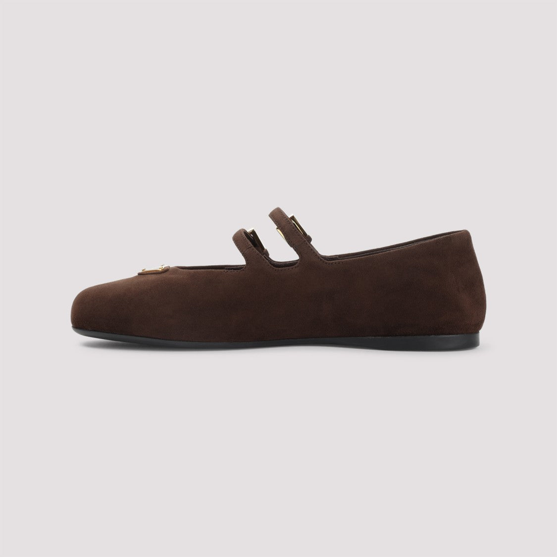 Prada Brown Suede Leather Ballerinas
