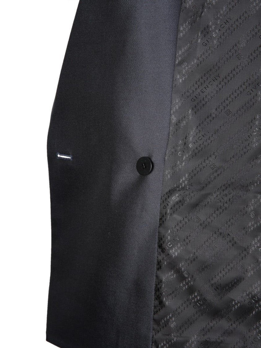 Givenchy Double-Breasted Jacket With Structured Shoulders