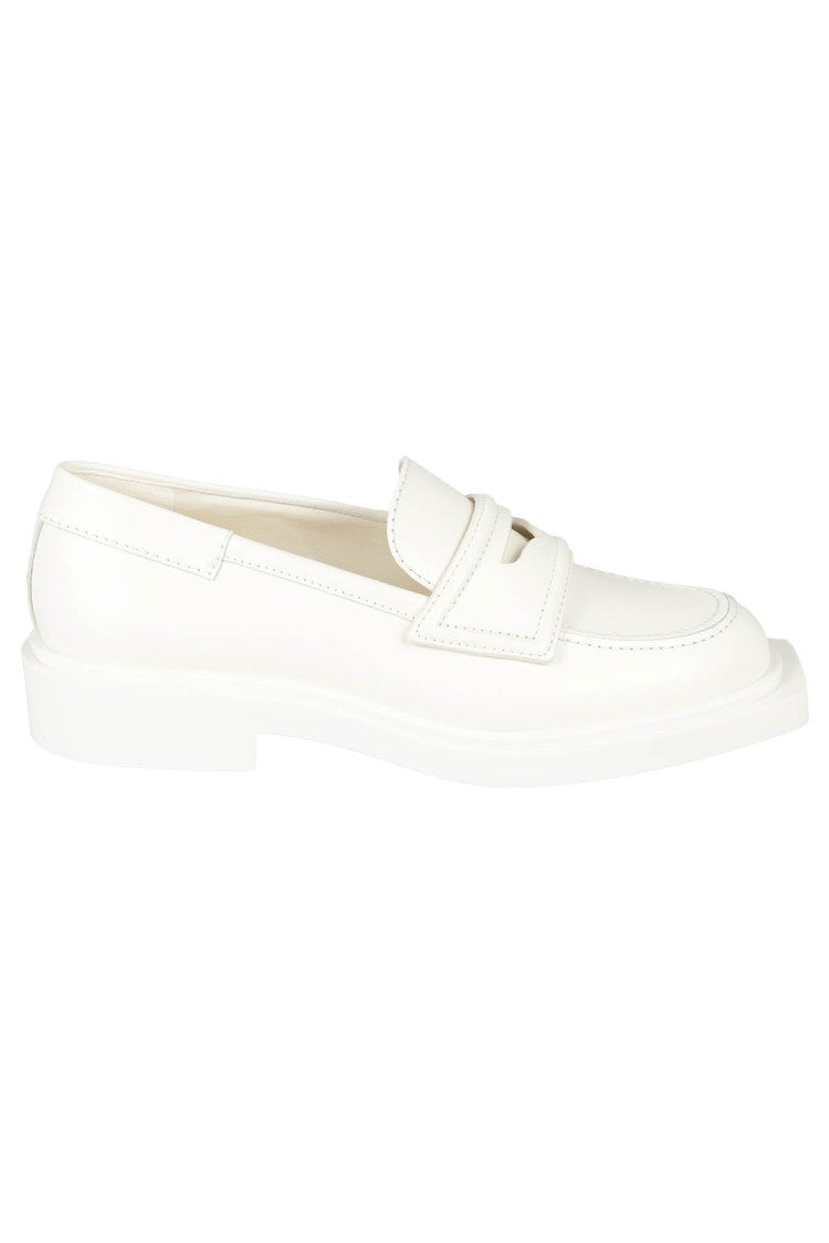 3Juin Smooth Calf Leather Moccasin In Ivory Color