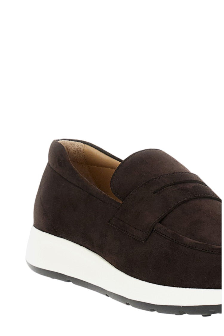 Tod's Pashmy Suede Hybrid Loafer-Sneakers With Extralight Eva Sole