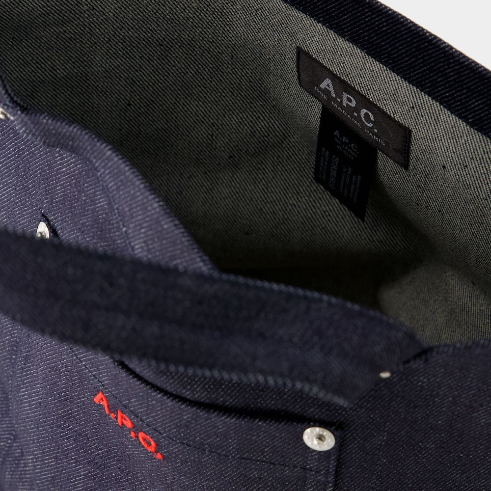 A.P.C. Thais Mini Blondie Shopper Bag - Cotton - Blue