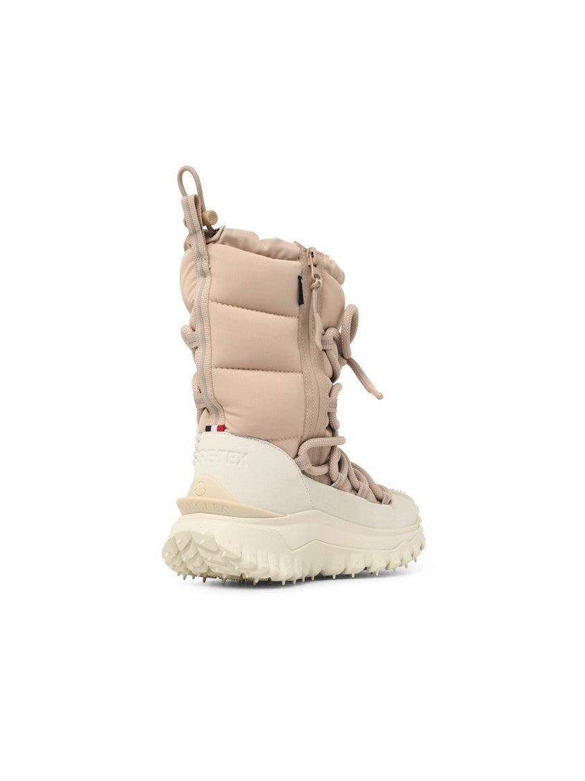 Moncler 'Trailgrip Après' High Boots In Stretch Nylon Nude