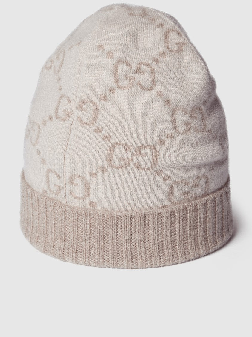 Gucci Nuancie Knit Beanie Double G Logo