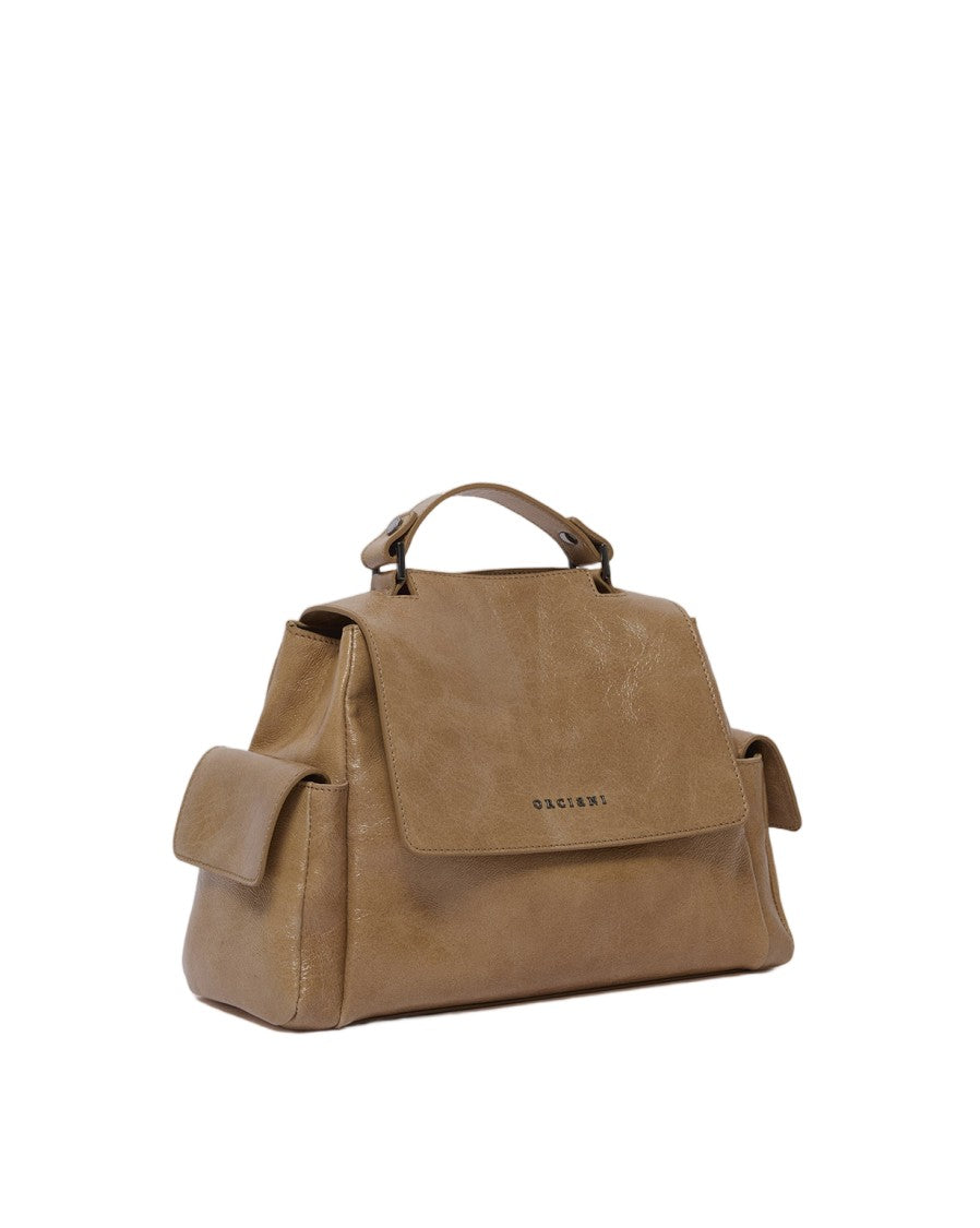 Orciani Glossy Textured Sveva Small Handbag