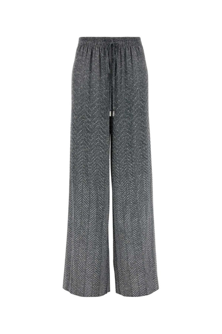 Ermanno Scervino Printed Viscose Wide-Leg Pant