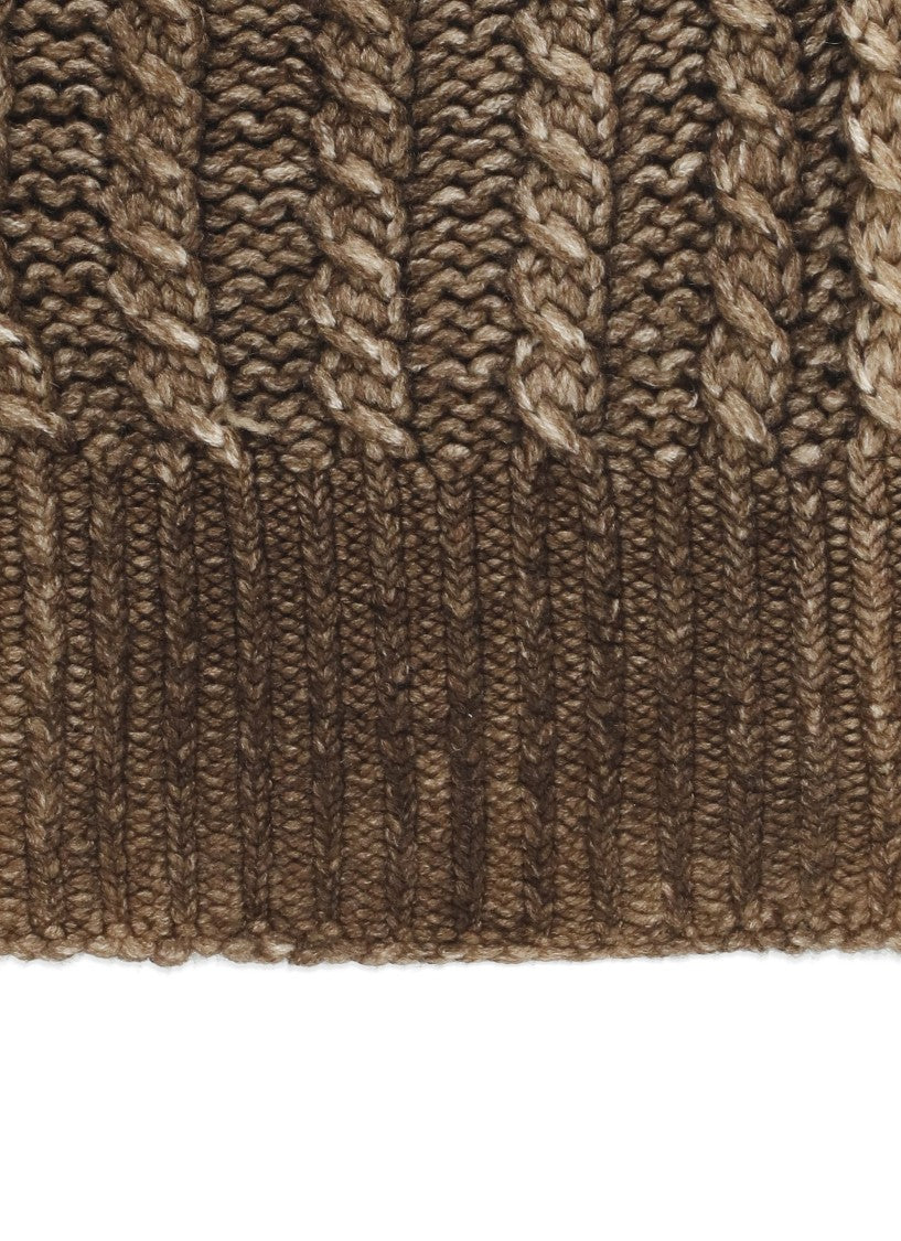 Avant Toi Braided Cable Knit Cashmere Hat